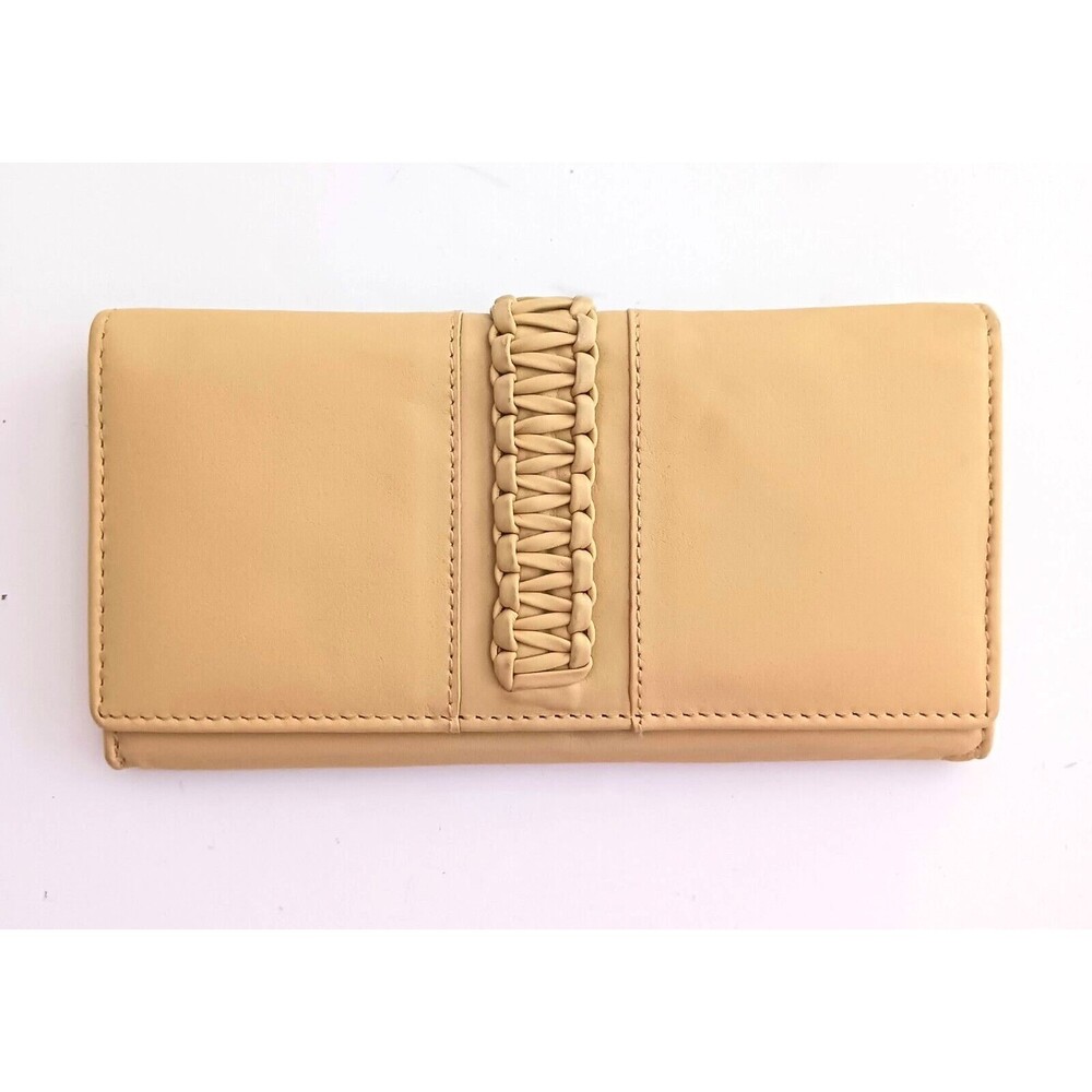 Genuine Soft Yellow Leather Bi Fold Slim Rectangular Wallet 7X4